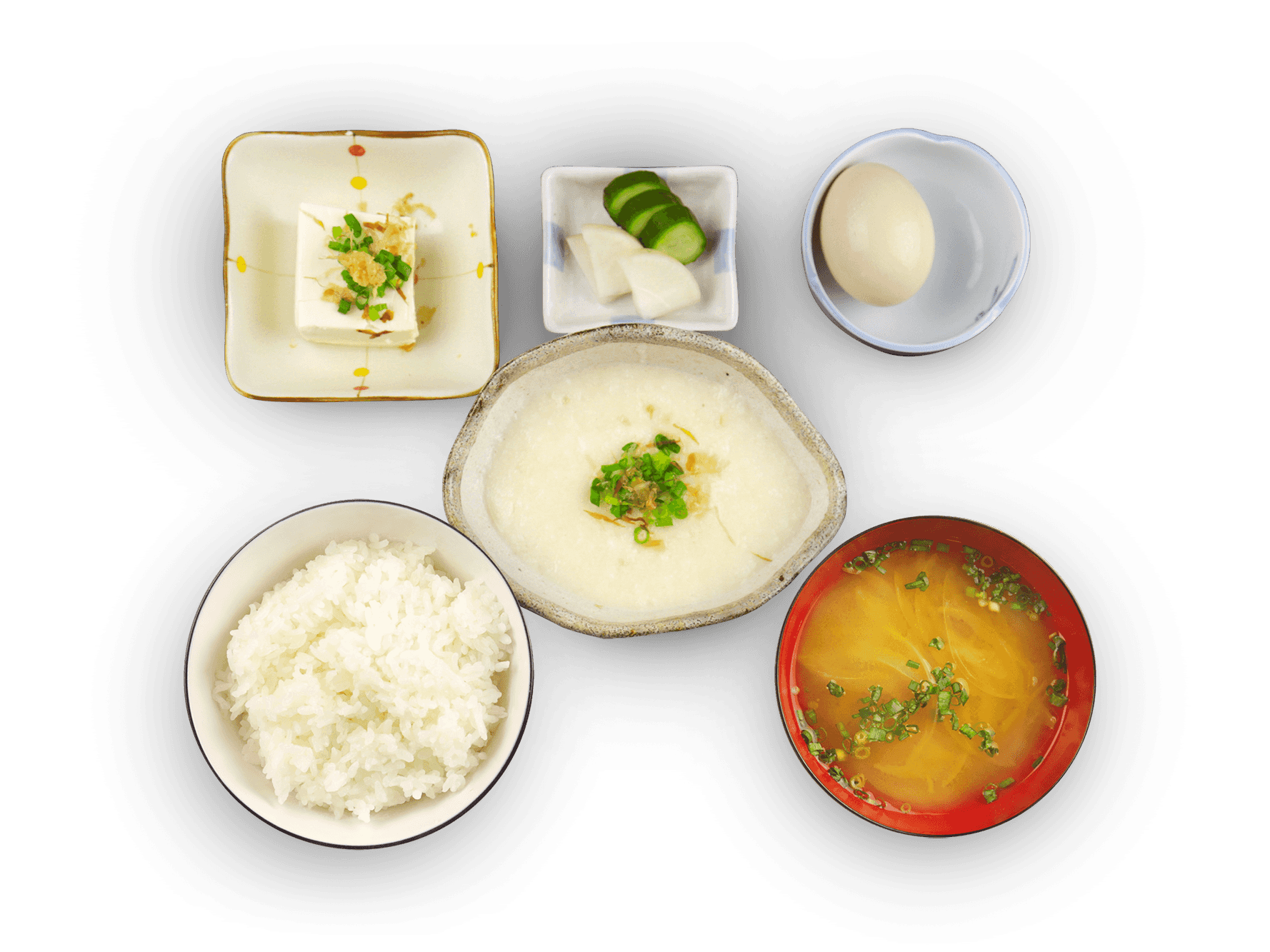 とろろ定食(生卵、ミニやっこつき)